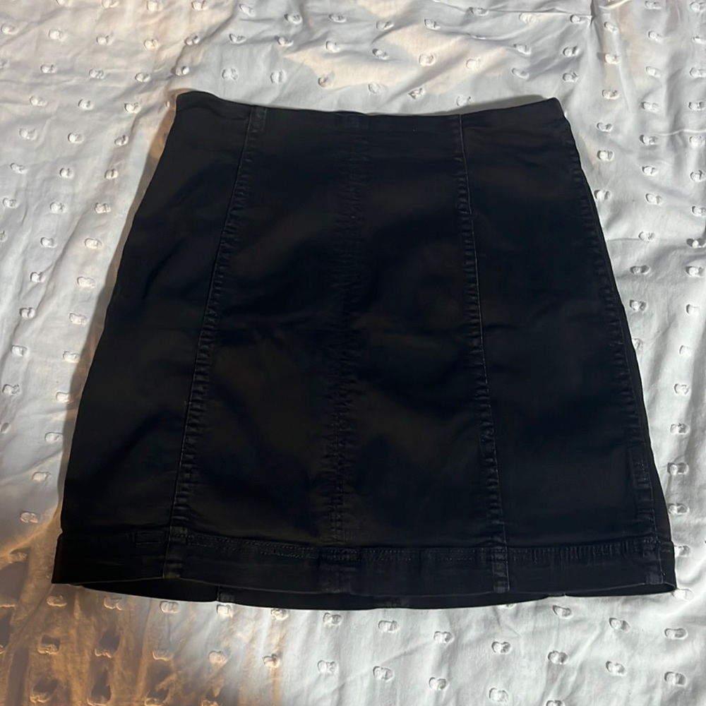 We the Free Denim Modern Femme Mini Skirt, Black